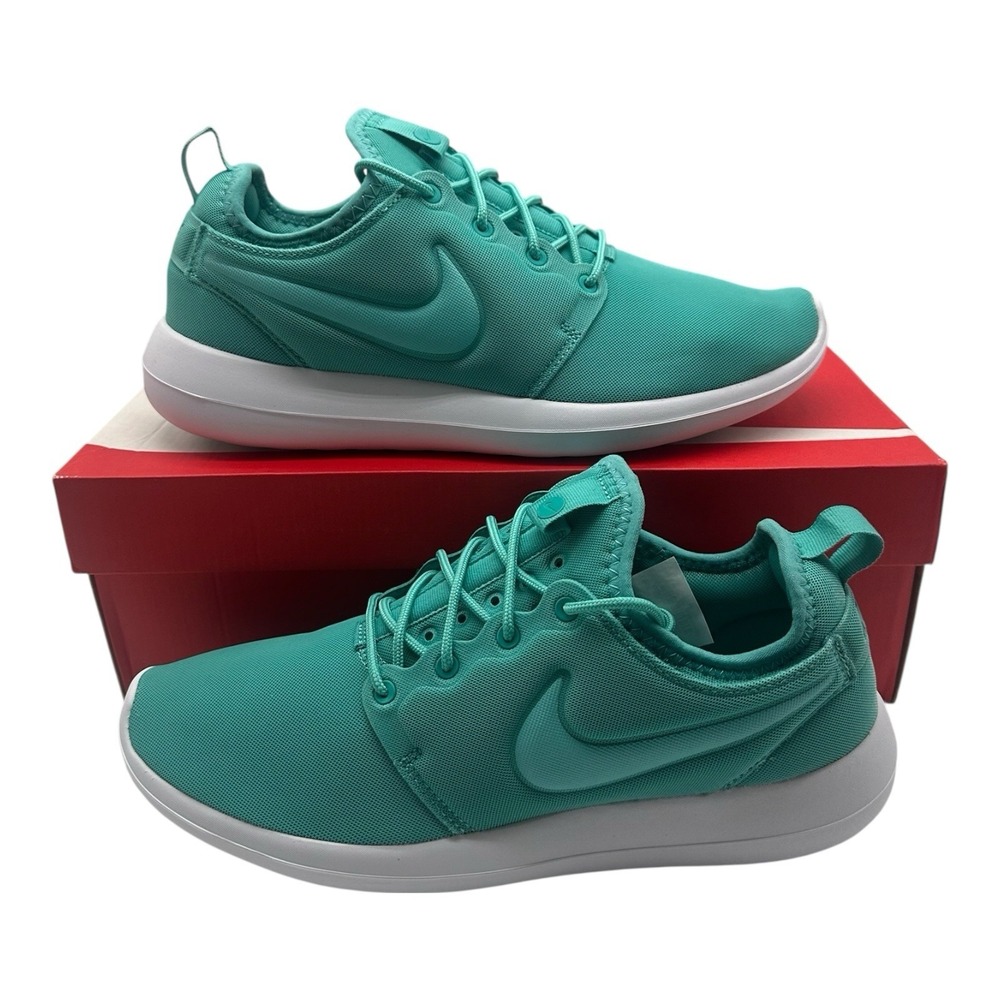 Nike Roshe Two Running Shoes Womens‎ Sz 9 Washed Teal Blue Sneakers 844931-301